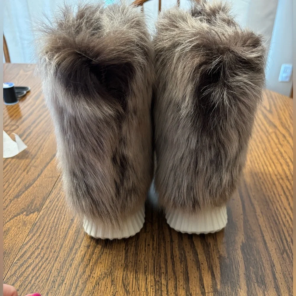 NWOT women’s Johnston & Murphy Real Brisa Shearling Lamb fur boots size 8 - Picture 5 of 7
